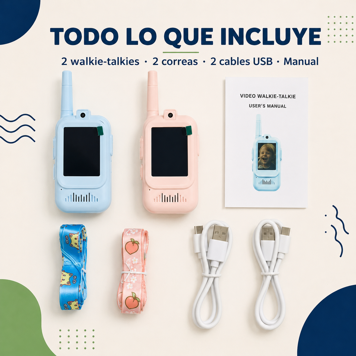 Walkie-Talkies con Cámara Banvera™ — Aventura para Niños