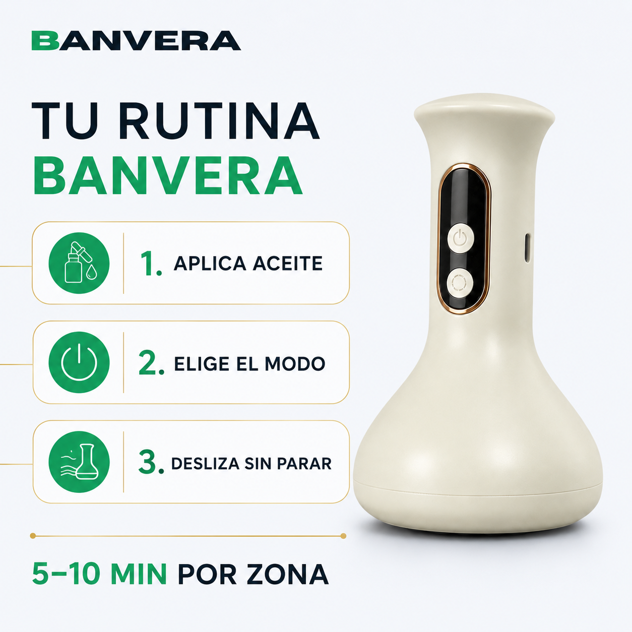 Masajeador Anticelulitis Banvera™ — Succión, Calor y Luz Roja