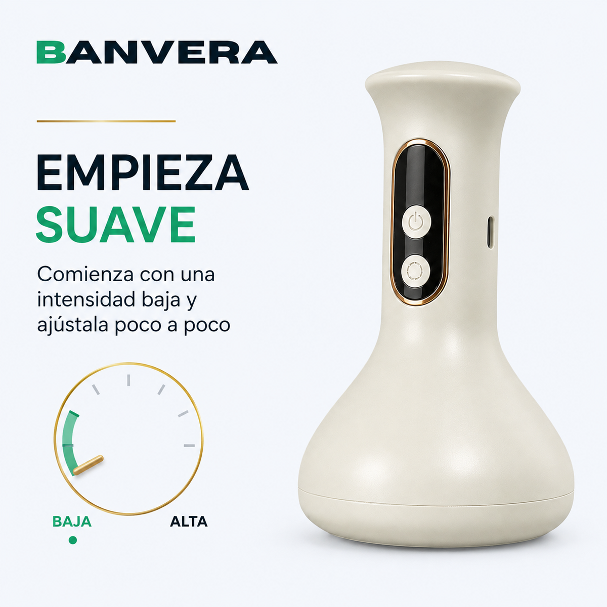 Masajeador Anticelulitis Banvera™ — Succión, Calor y Luz Roja
