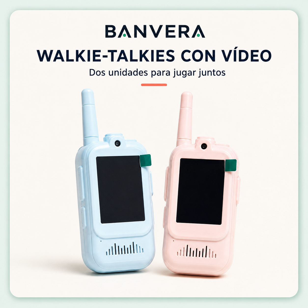 Walkie-Talkies con Cámara Banvera™ — Aventura para Niños