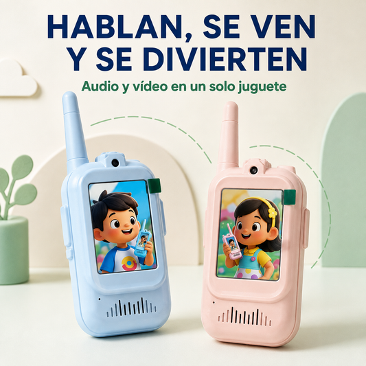 Walkie-Talkies con Cámara Banvera™ — Aventura para Niños